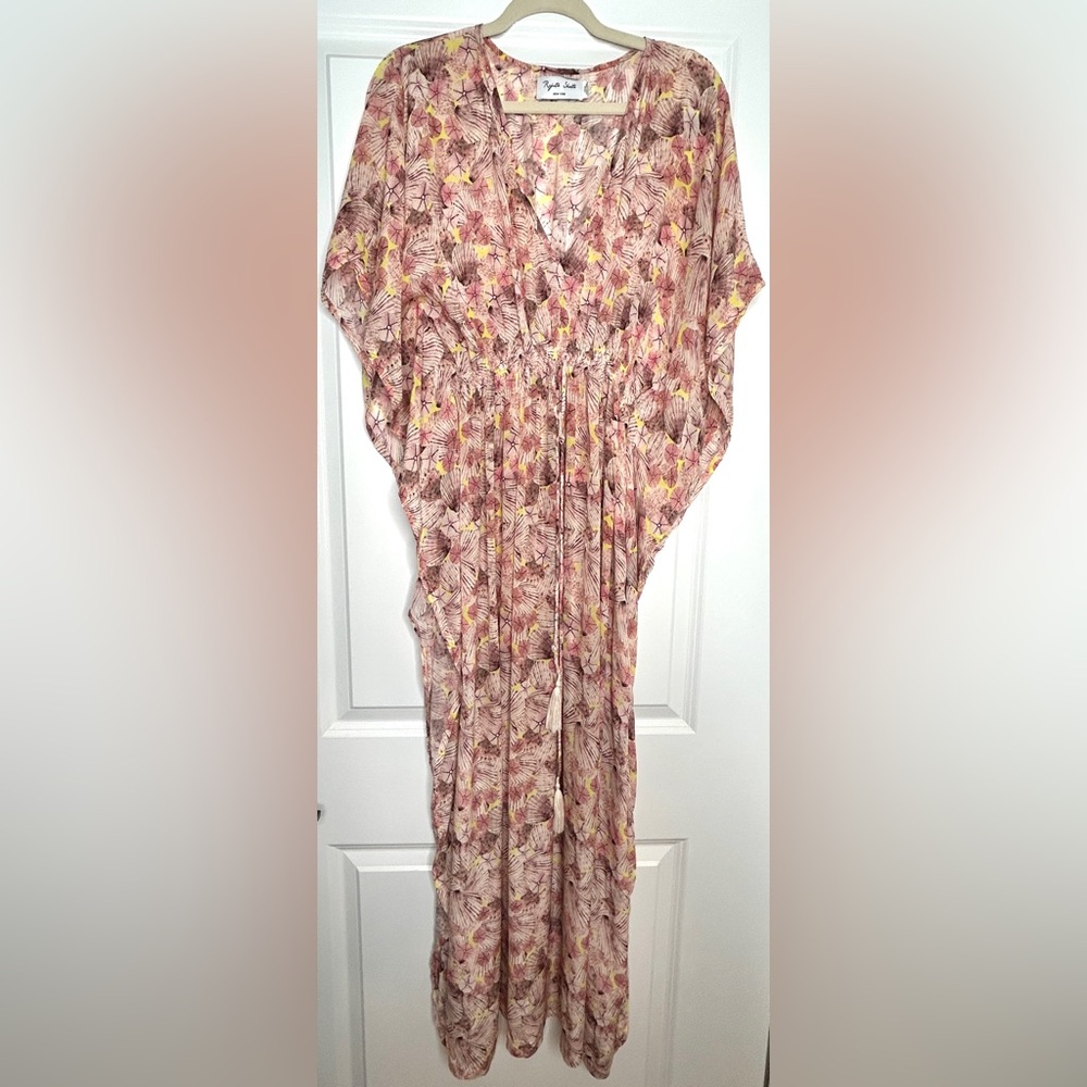Floral Patterned Kaftan Dress